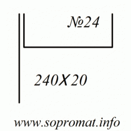 Геометричні характеристики плоского поперечного перерізу 2 елементи (смуга, швелер) 001