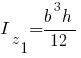 I_z_1 = {b^3 h}/12