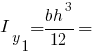 I_y_1 = {bh^3}/12 =