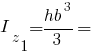 I_z_1 = {hb^3}/3 =