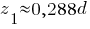 z_1 approx 0,288d