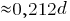 approx 0,212d