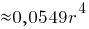 approx 0,0549r^4